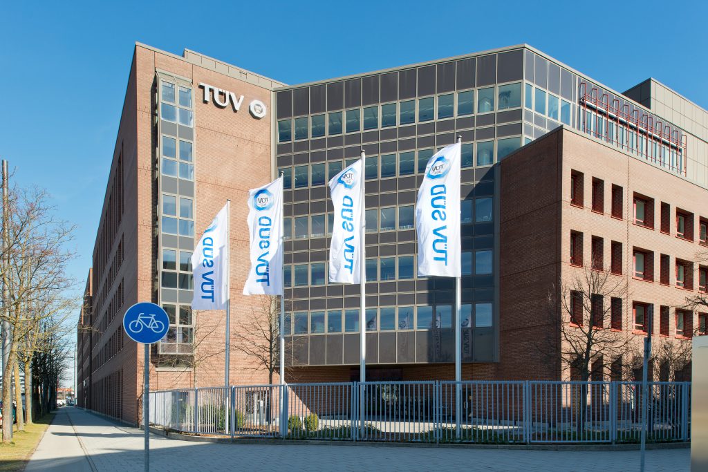 TÜVSüd的总部在慕尼黑，德国。通过TÜVSüd的图像。