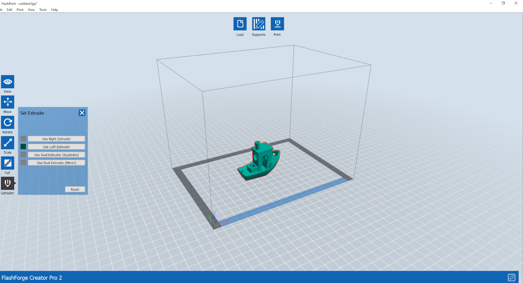 FlashPrint切片器用户界面。图像由3D打印行业提供。