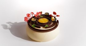 3D打印的巧克力“迷宫蛋糕”。通过Byflow的照片。