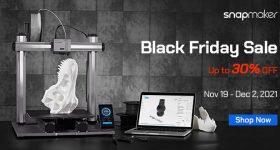 Snapmaker在其网上商店推出了一系列黑色星期五的优惠。通过Snapmaker形象。