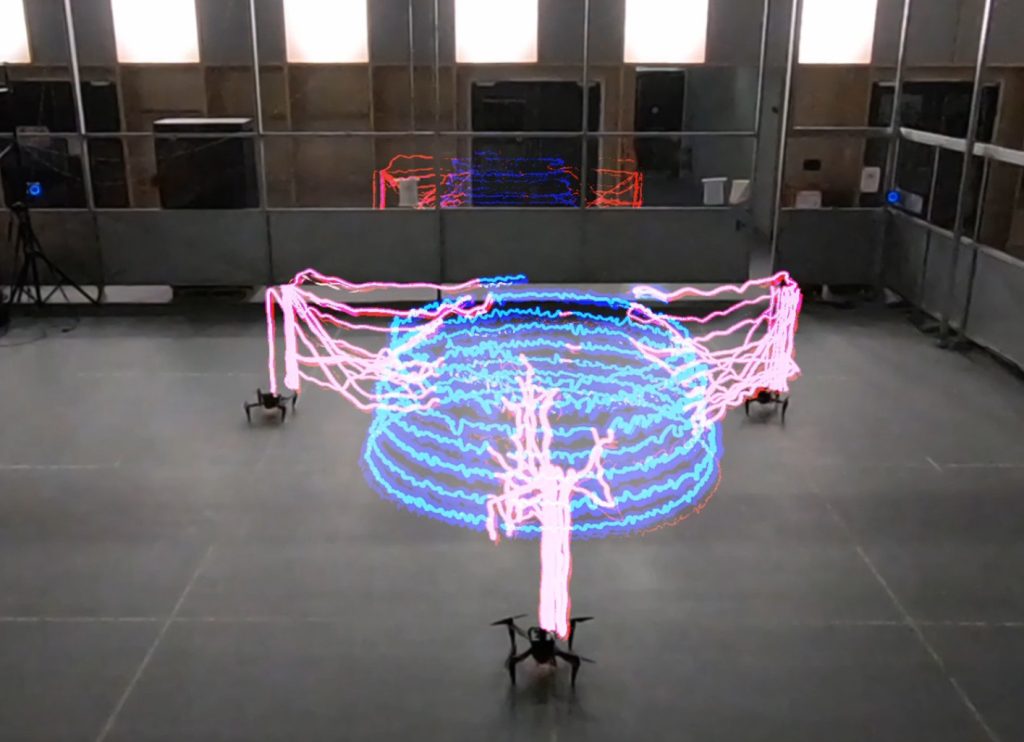 A simulation of a potential future build using the team's drones. Image via UCL.