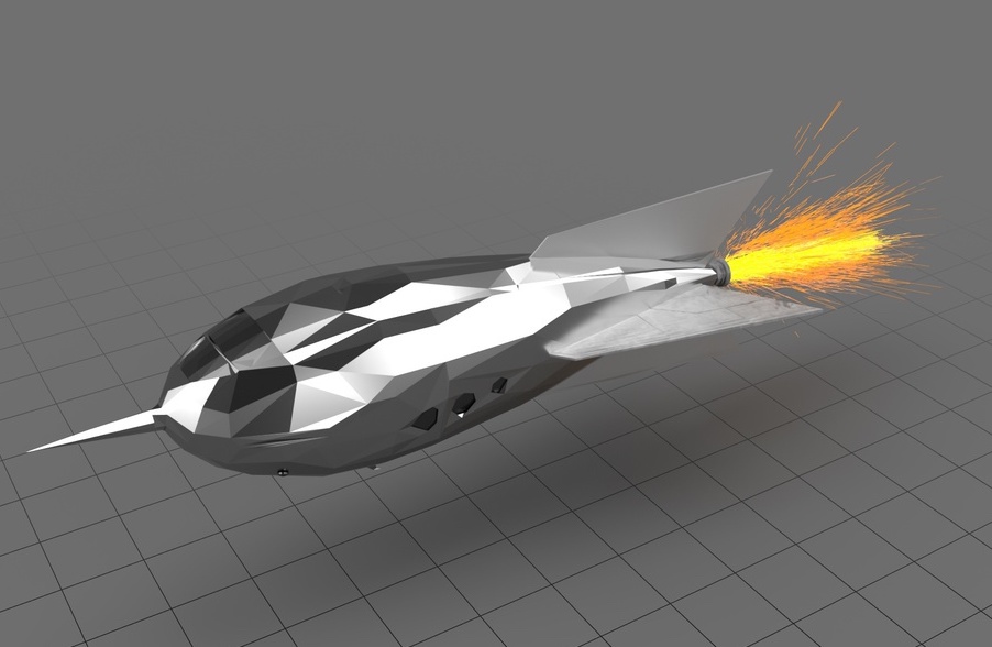 adobestock3D的高级3D火箭模型。图像通过Adobe。