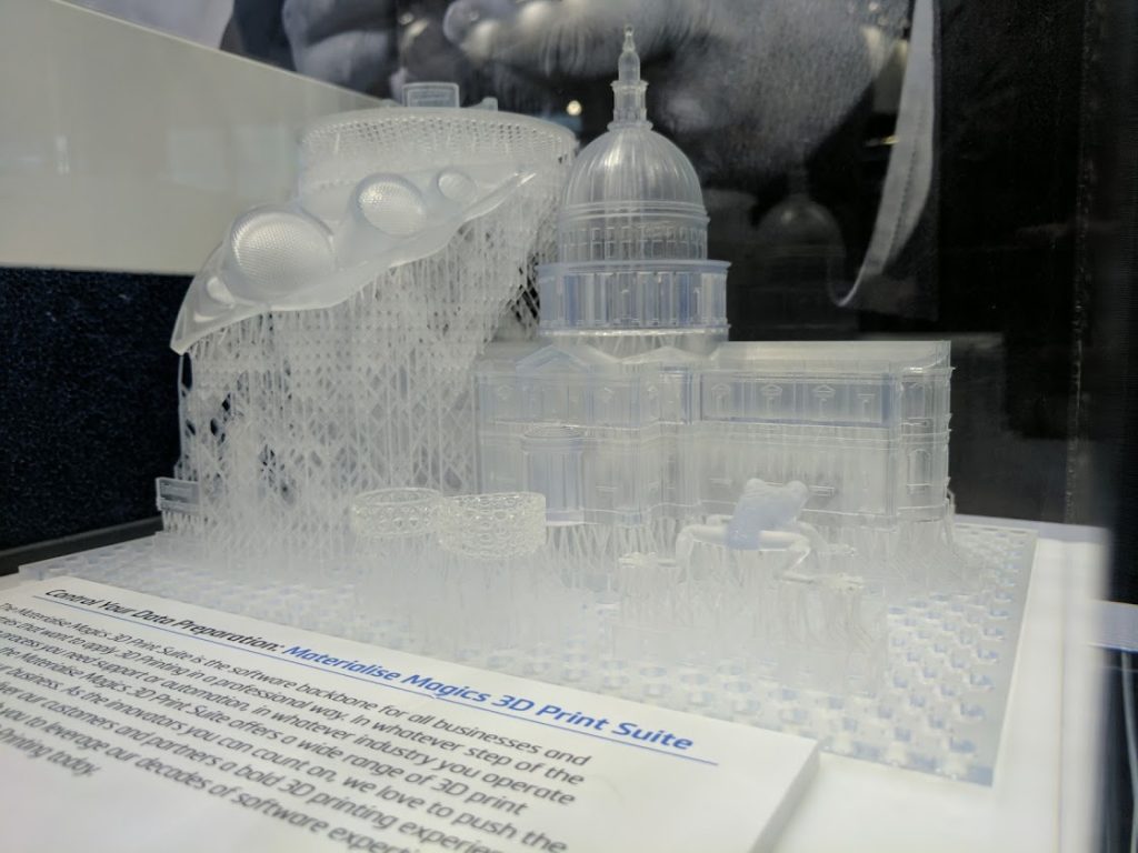A 3D print created using Materialise Magics 3D Print suite software. Photo by Michael Petch.