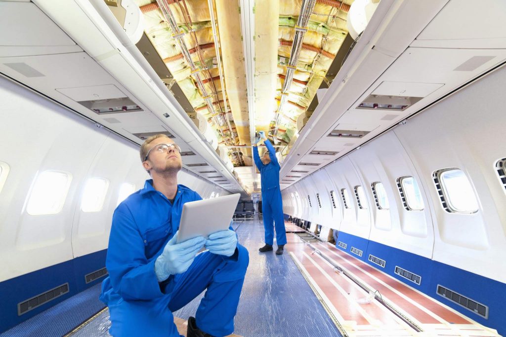 Airlines need to maintain enormous inventories for aircraft parts to keep their fleets in the air. Using 3D printing for on-demand manufacturing is a promising alternative. (Photo courtesy of Stratasys).