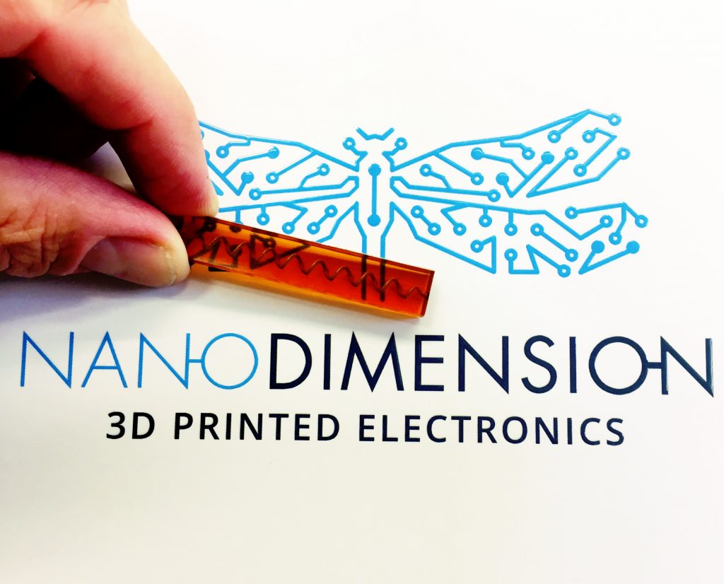 非平面元件内的3D打印导电螺旋。通过纳米尺寸拍摄照片