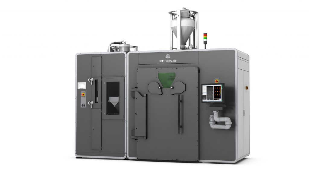 Tbe 3D Systems DMP Factory 350 metal 3D printer. Photo via 3D Systems.