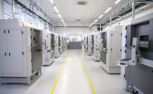 3D系统公司在意大利Pinerolo开设了先进的增材制造中心。通过3D系统拍摄。