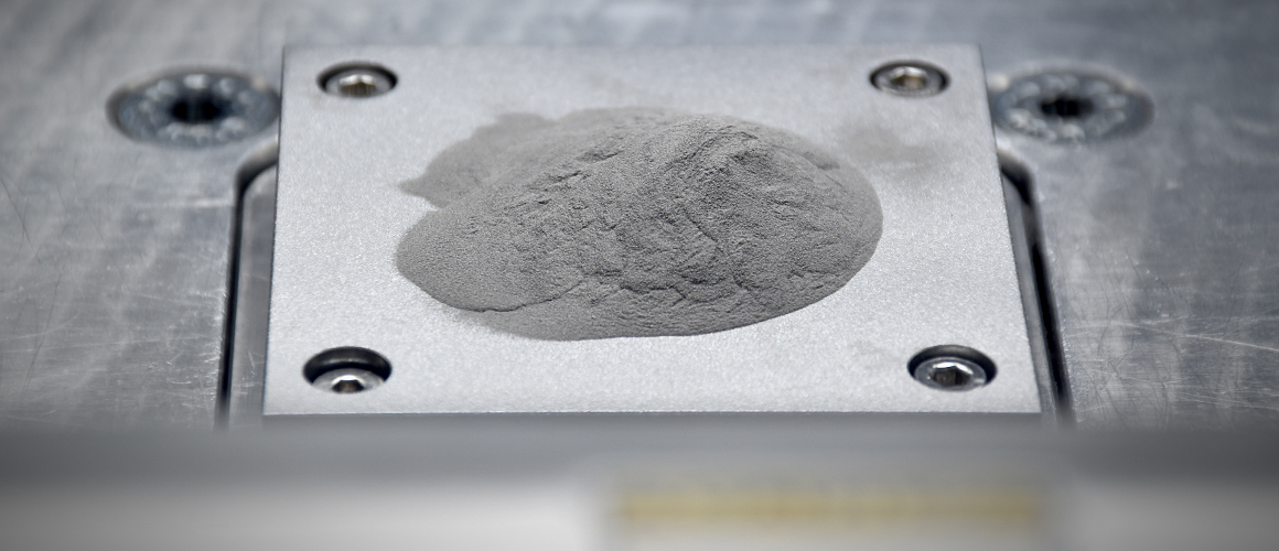 HRL Laboratories 7A77 powder for 3D printing high-strength aluminum. Photo via HRL Laboratories.