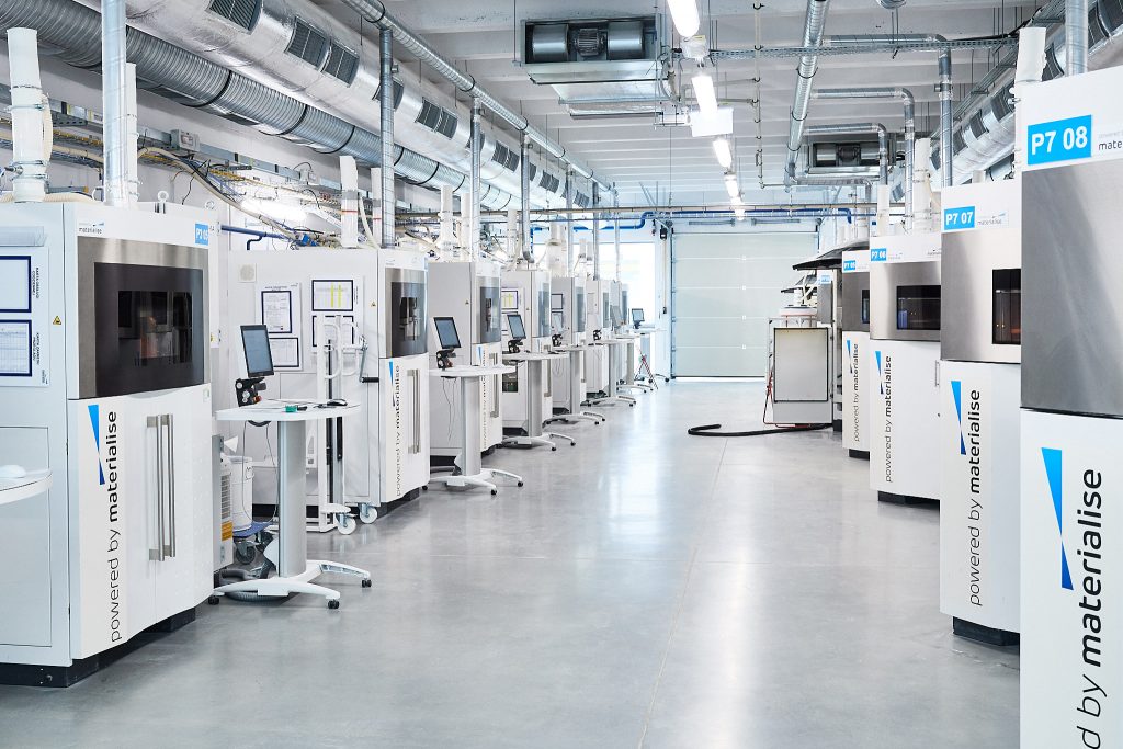 实现3D printer facility in Leuven, Belgium. Photo via Materialise