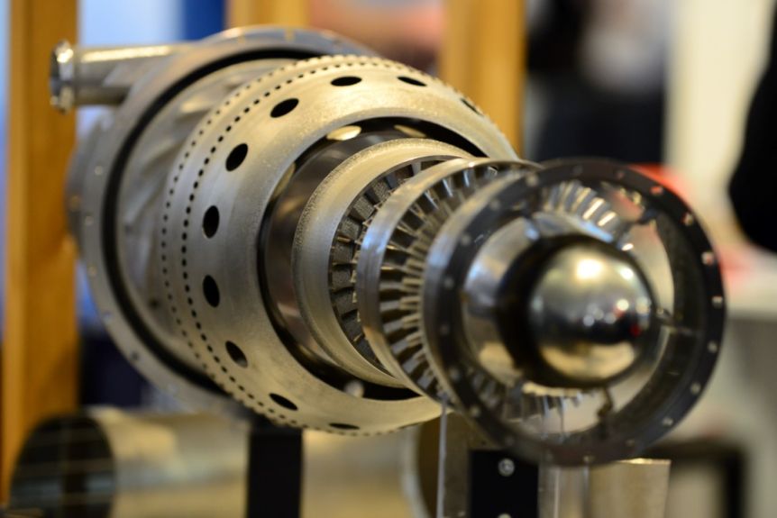 Amaero和Monash University的3D印刷喷气发动机。通过Amaero的照片。