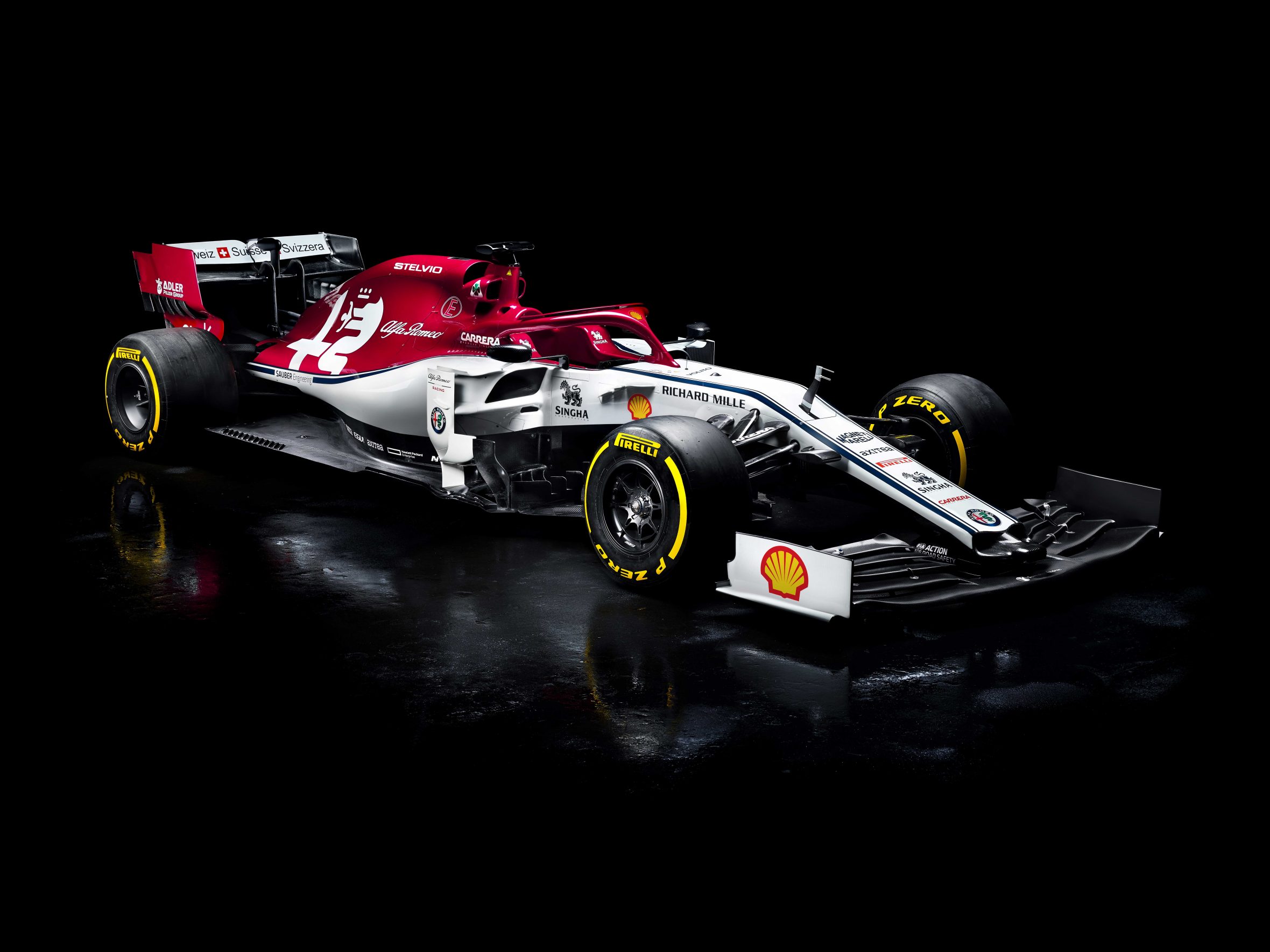 Sauber helped in the development of Alfa Romeo's F1 car, which contains 143 3D printed parts. Photo via Alfa Romeo.