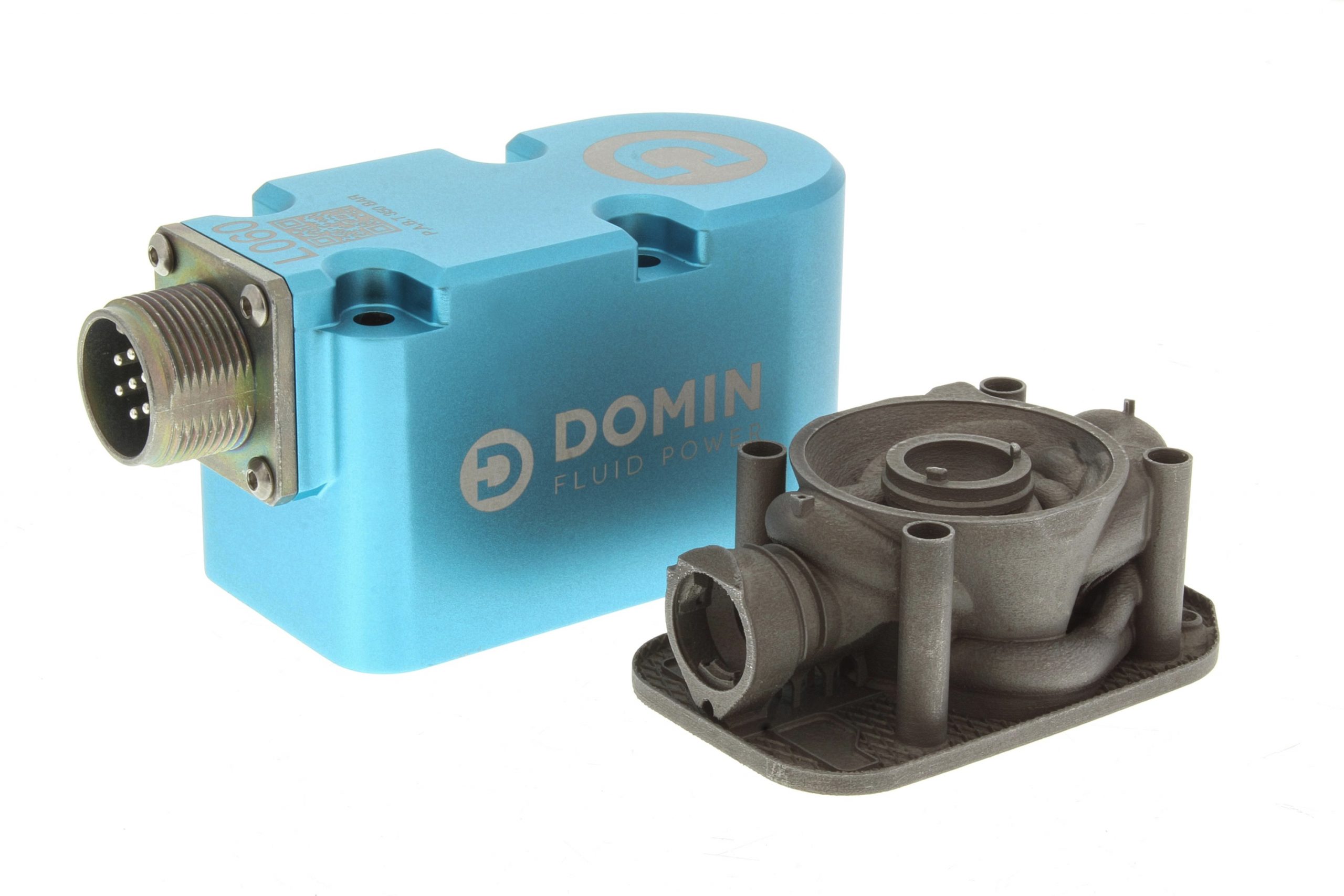 Domar的3D打印超紧凑的直接驱动伺服阀。通过Renishaw的照片。