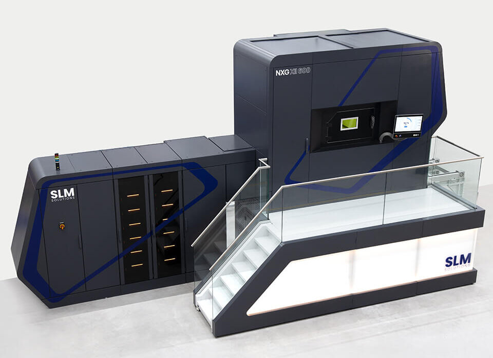 SLM解决方案NXG XII 600 3D打印机。Image via SLM Solutions.