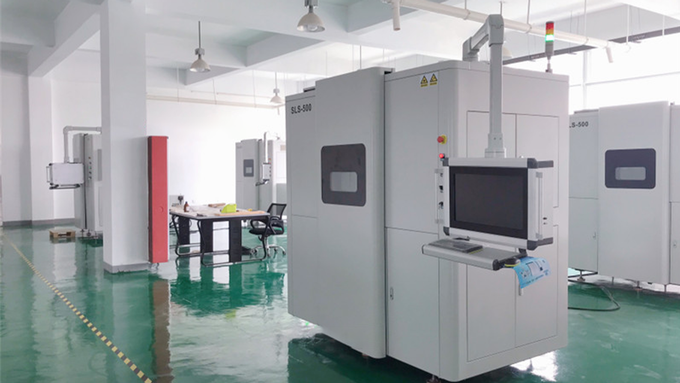 An SLS 3D printer at Me Next's production facility.