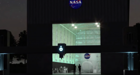 NASA's Vulcan 3D printer installed at the NASA Johnson Space Center.