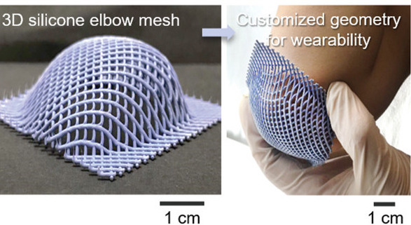 科学家们的3D印刷的3D印刷'肘部网格。