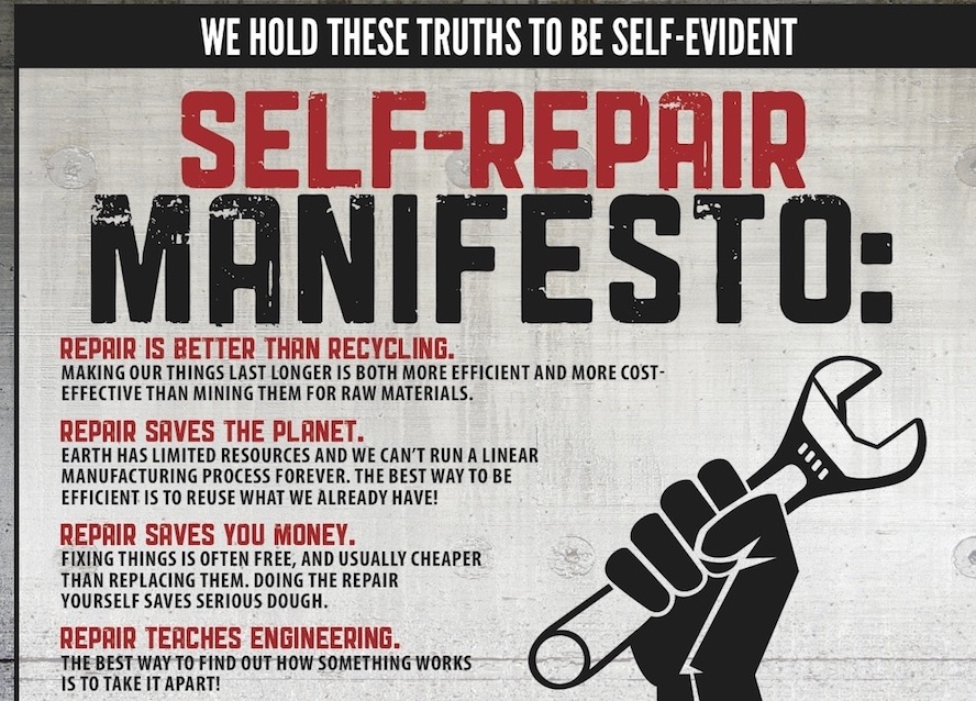 An excerpt from iFixit's Repair Manifesto.