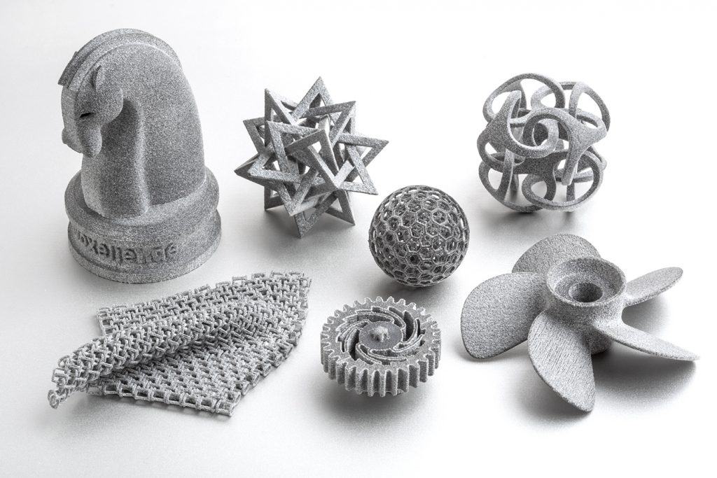 Parts 3D printed using Xaar printheads. Photo via Xaar.