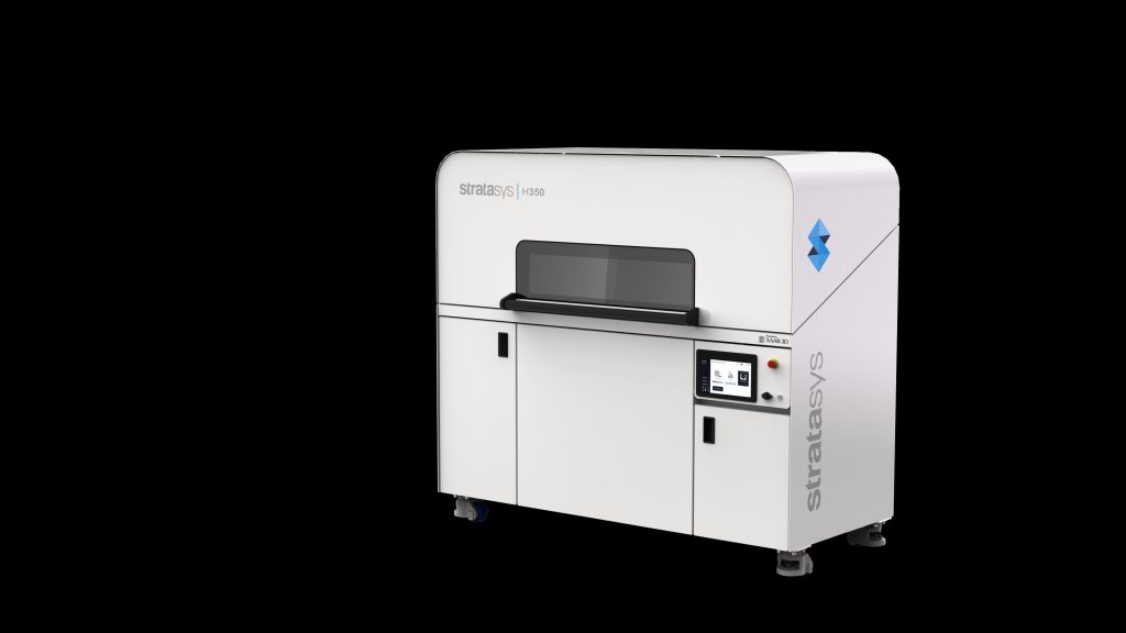 Stratasys H350 3D打印机，配备SAF技术。通过Stratasys的照片。