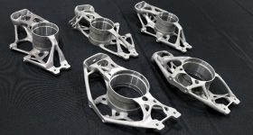 最终3D打印车轮托架。通过Eplus 3D拍摄照片。