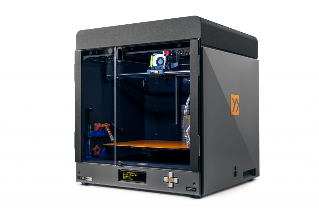 The ZYYX Pro II 3D printer. Photo via ZYYX Labs.