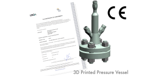 壳牌received CE certification for its 3D printed pressure vessel. Image via Shell.