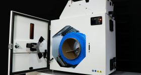 The Onulis W7500 after completing a waste resin curing cycle.