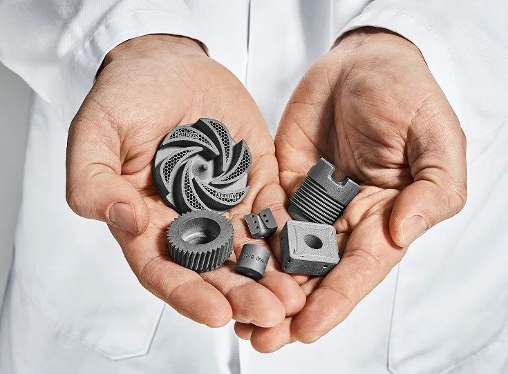 Sandvik的水泥碳化物印刷的少数零件3D。