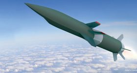 飞行测试的hawc火箭的概念图象。通过DARPA的图像。