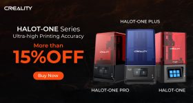 Creality is offering over 15% off its HALOT range as part of a promotion until October 30, 2022. Image via Creality.