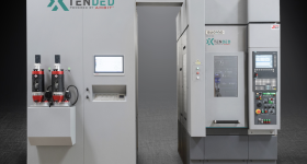 Sugino's XtenDED hybrid 3D printer. Photo via Sugino.