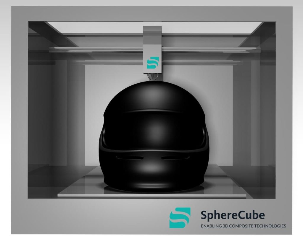 Spherecube 3D打印机的渲染。通过Spherecube图像。